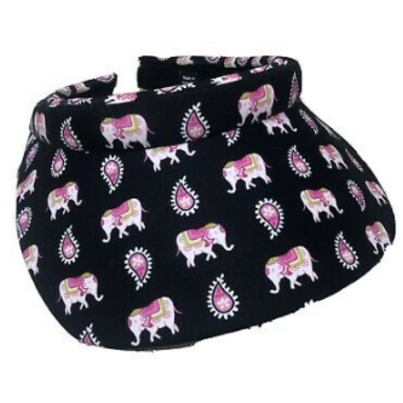 Vera Bradley Sun Visor Retired Pink Elephant Breast Cancer Awareness Hat Cap - Picture 1 of 6